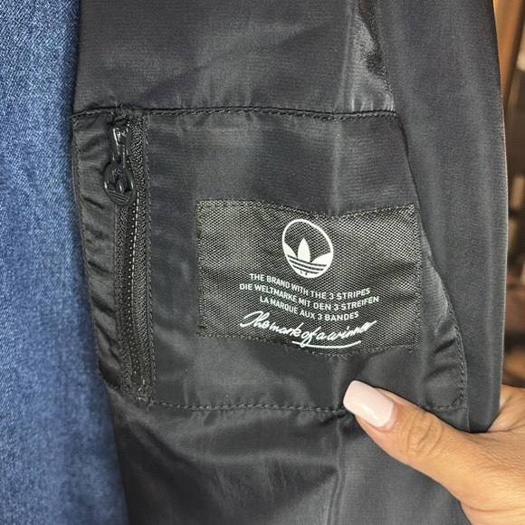 Adidas Women's Collegiate Denim Jacket - Picture 9 of 9